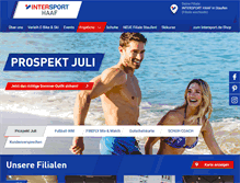 Tablet Screenshot of intersport-haaf.de